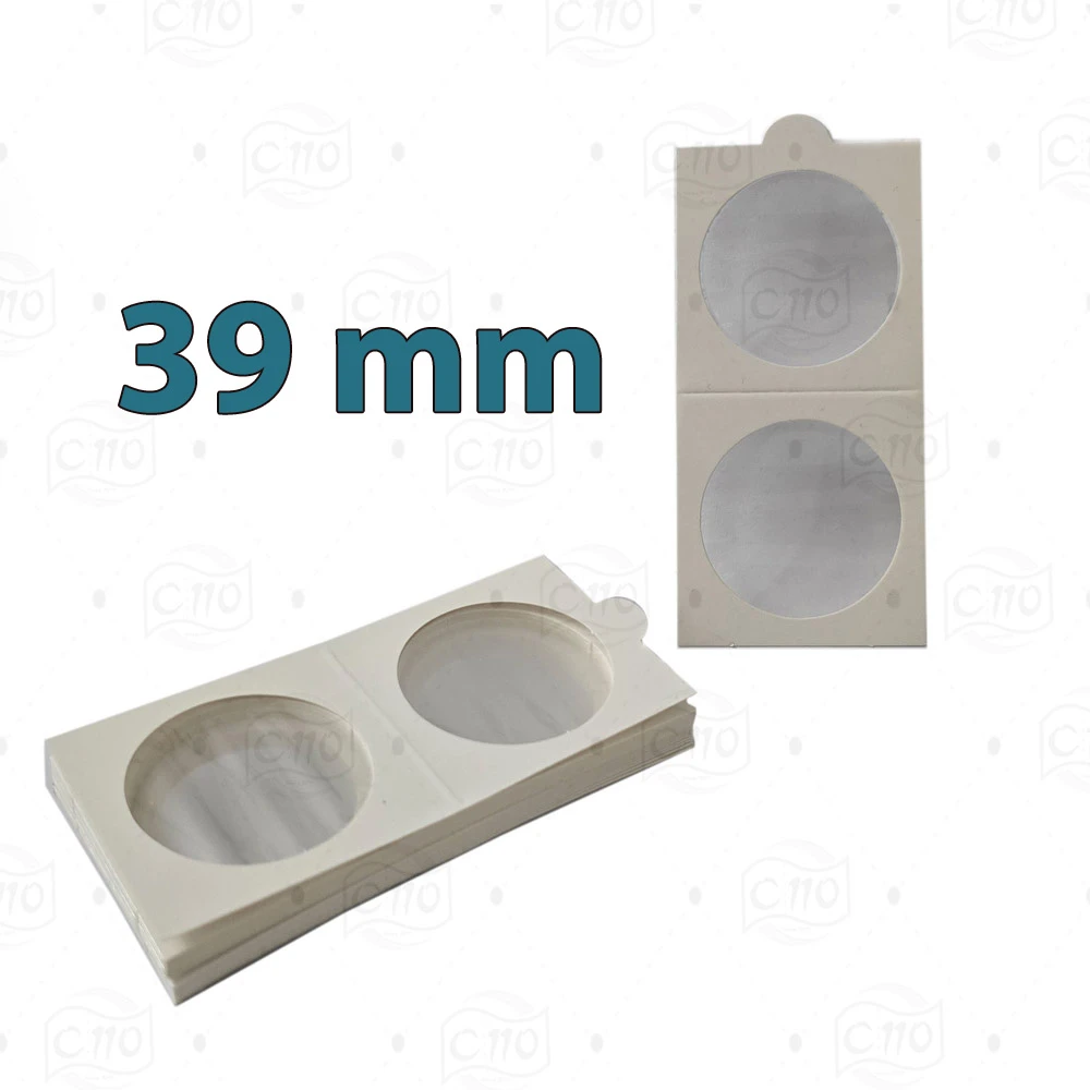 کاور نگهداری سکه سایز 39 میلیمتری (پک 10 عددی)